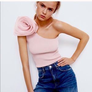 Zara one shoulder top